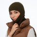 Балаклава жіноча бавовна з акрилом хакі KYLE 001-008, фото 3