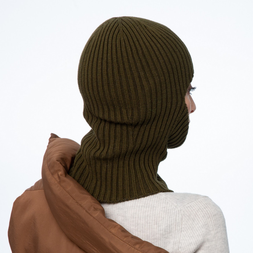 Балаклава жіноча бавовна з акрилом хакі KYLE 001-008, фото 5