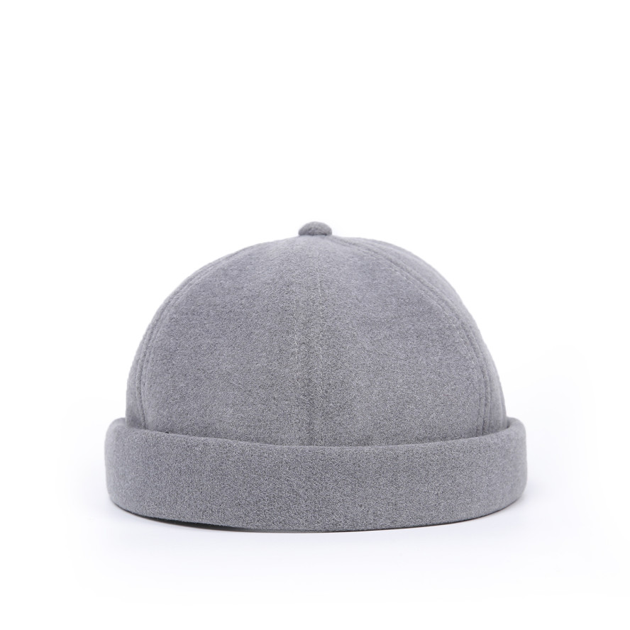 Бейсболка без козирка з регулятором жіноча кашемір сіра ХАСАН 000-091, фото 1