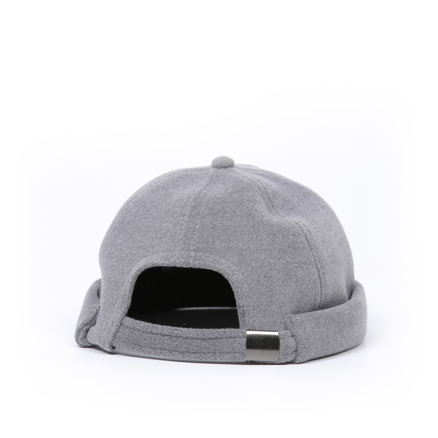 Бейсболка без козирка з регулятором жіноча кашемір сіра ХАСАН 000-091, фото 2