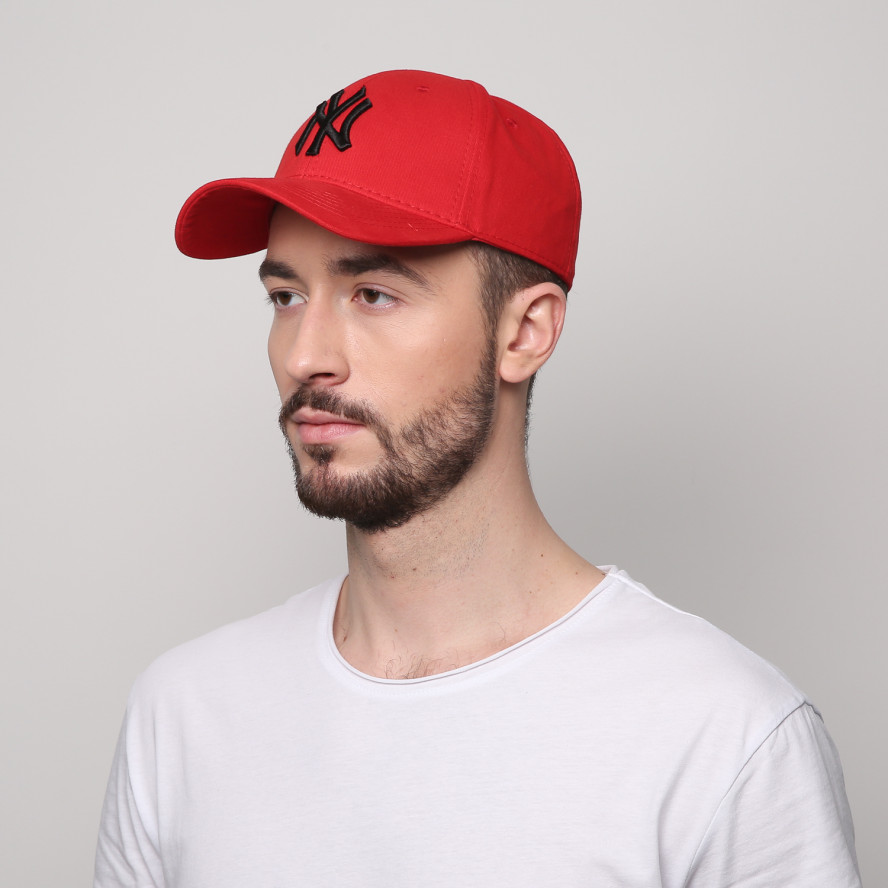 Бейсболка з регулятором чоловіча котон червона BENNET 641-557, фото 4