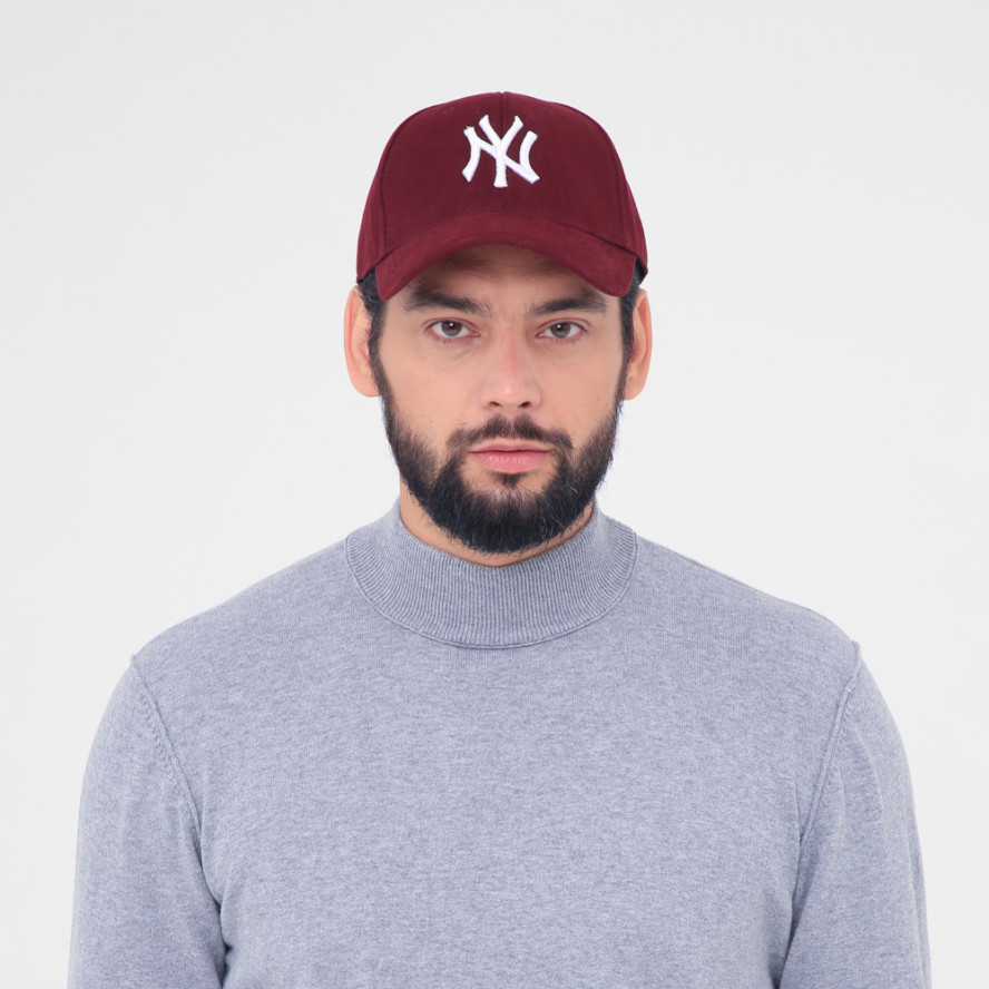 Бейсболка з регулятором чоловіча бавовна бордова BENNET 641-564, фото 5