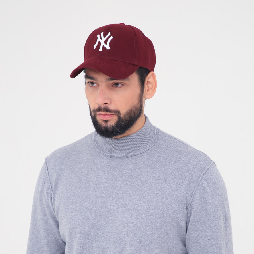 Бейсболка з регулятором чоловіча бавовна бордова BENNET 641-564, фото 4