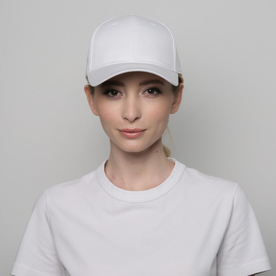 Бейсболка с регулятором женская коттон белая CHRISTIAN 851-987, фото 4