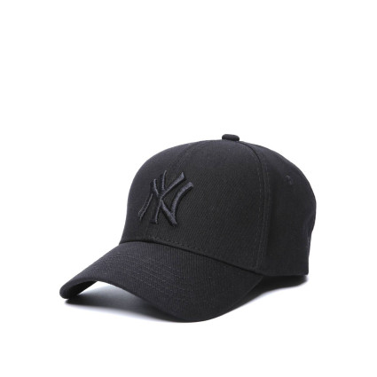 Бейсболка фулка мужская коттон черная HUBERT 091-085