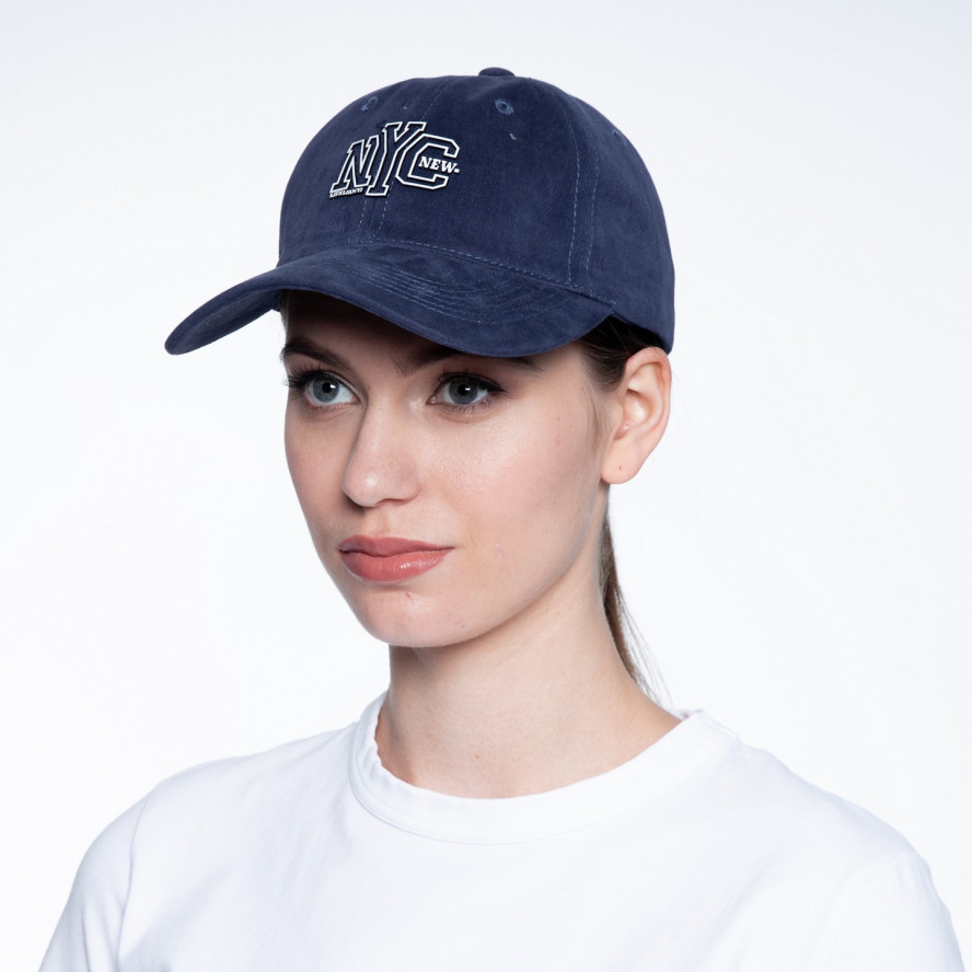 Бейсболка з регулятором жіноча котон синя BLAKE 159-051, фото 5