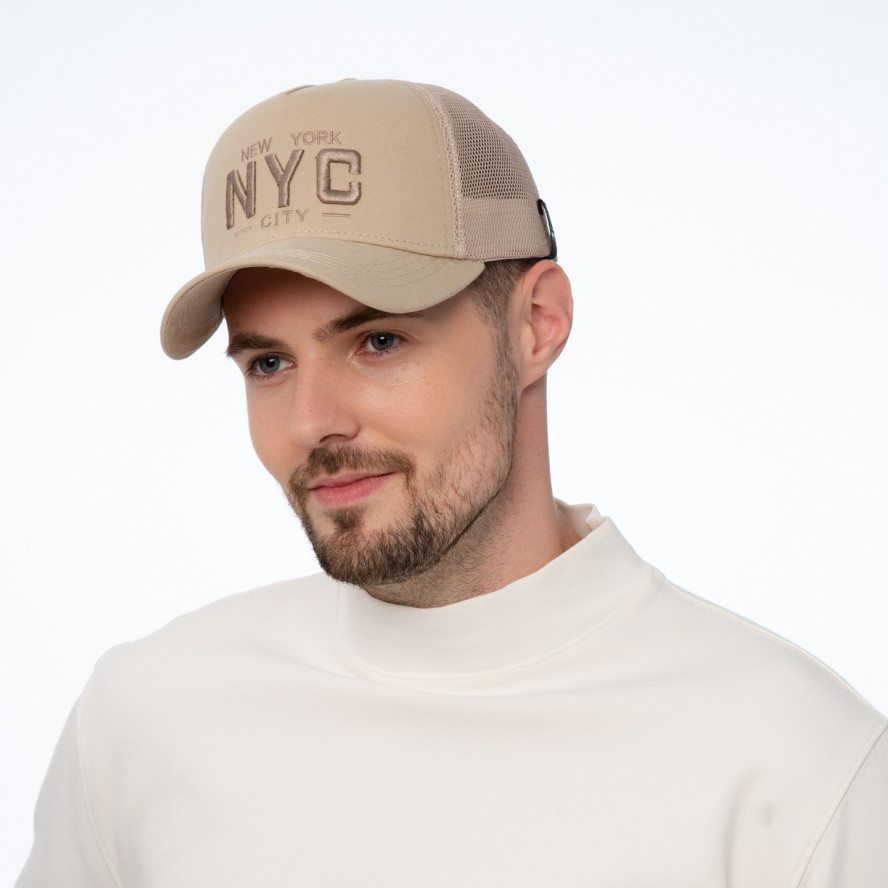 Бейсболка тракер чоловіча бавовна бежева JUDE 222-540, фото 4