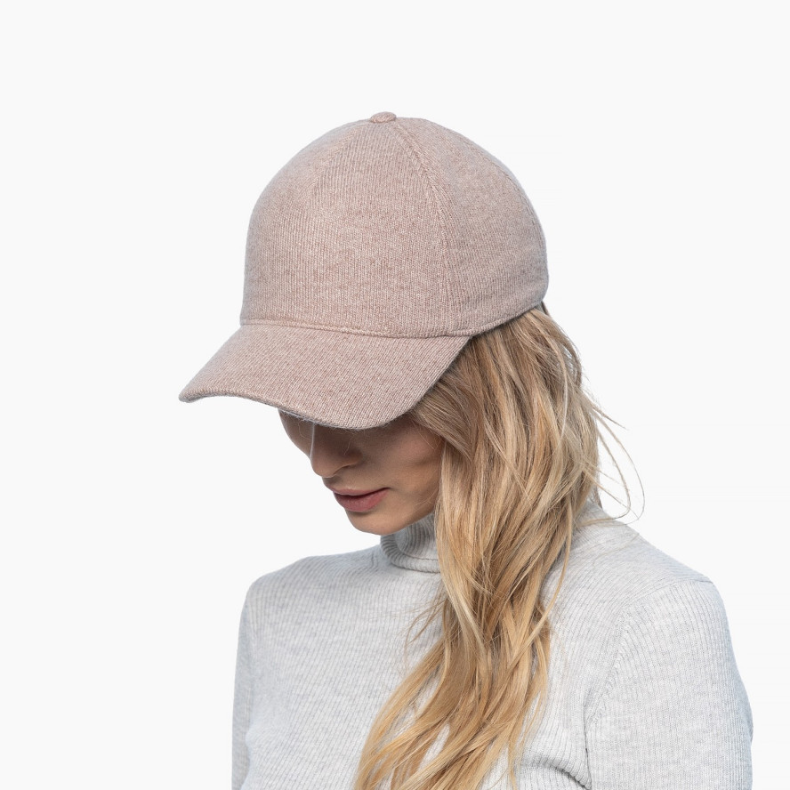 Бейсболка з регулятором жіноча вовна бежева TERENCE 283-749, фото 4