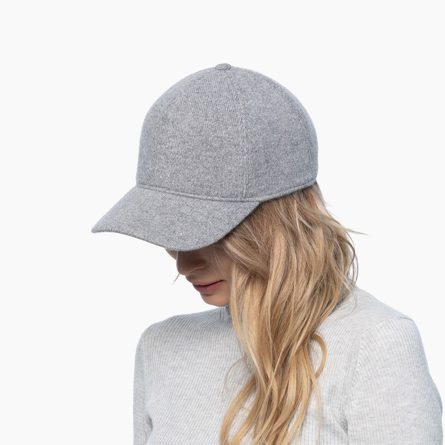 Бейсболка з регулятором жіноча вовна сіра TERENCE 283-763, фото 4