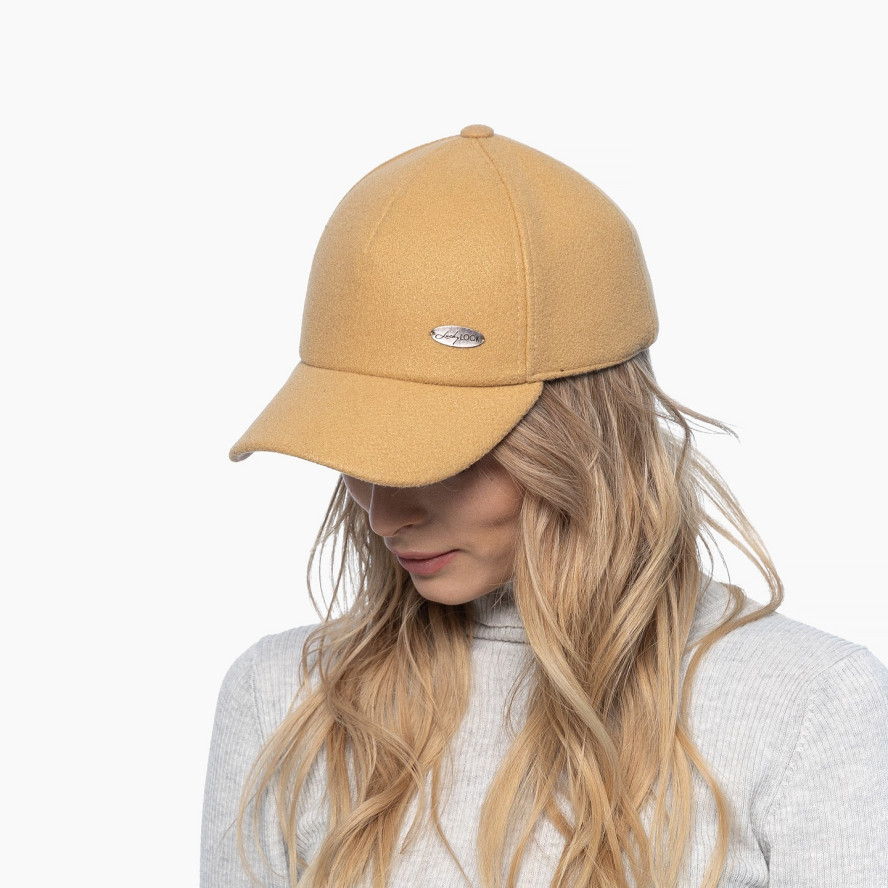 Бейсболка з регулятором і вушками жіноча вовна коричнева КЕЙТ 307-735, фото 4