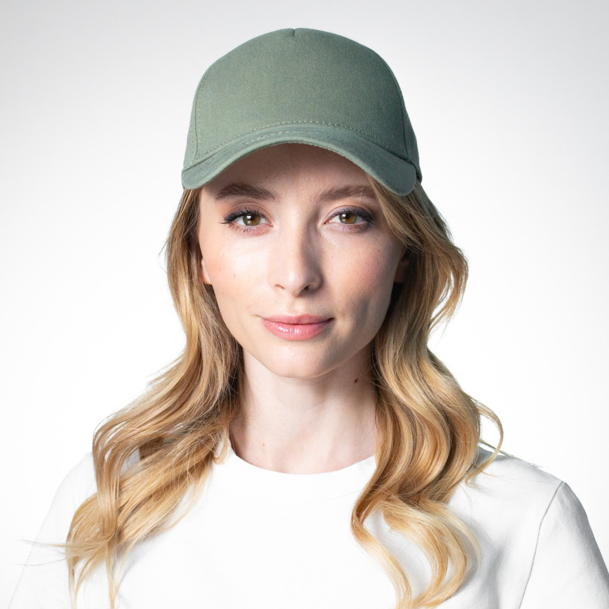 Бейсболка з регулятором жіноча котон хакі АЙВІ 409-026, фото 4