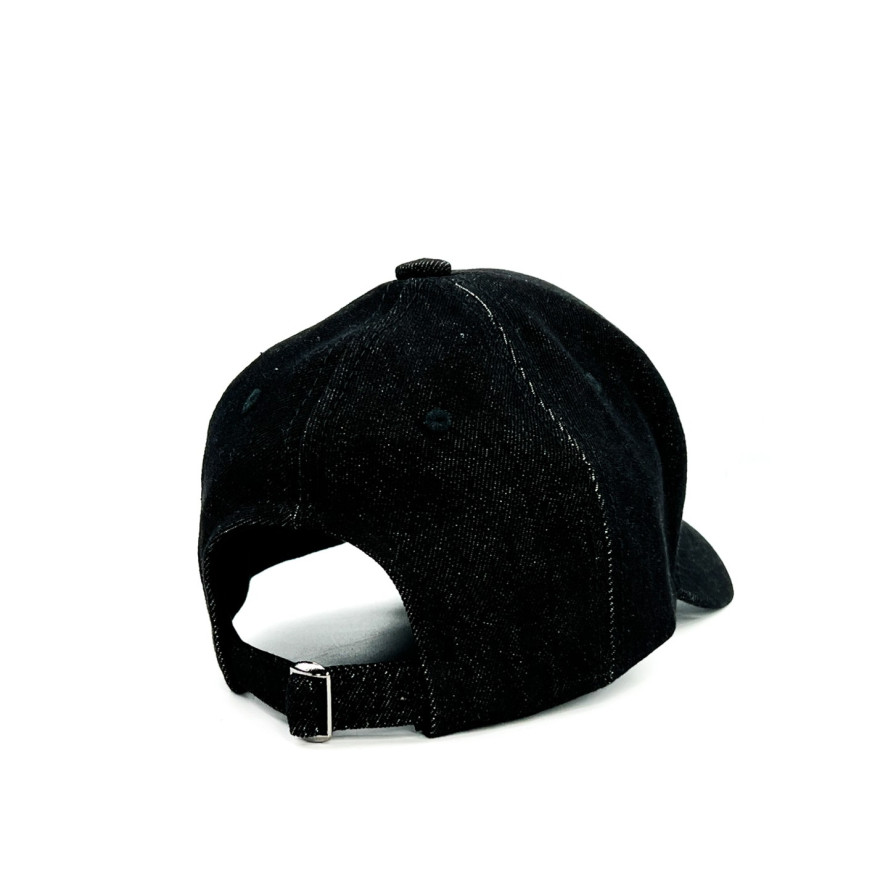Бейсболка с регулятором женская джинс черная ЛОГАН 410-015, фото 2