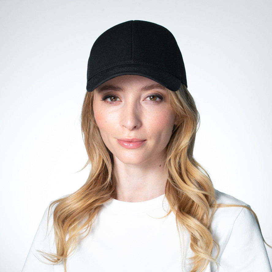 Бейсболка з регулятором жіноча котон чорна АРДЕН 410-084, фото 4