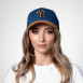 Бейсболка з регулятором жіноча джинс синя ТАДЕЙ 444-690, фото 5