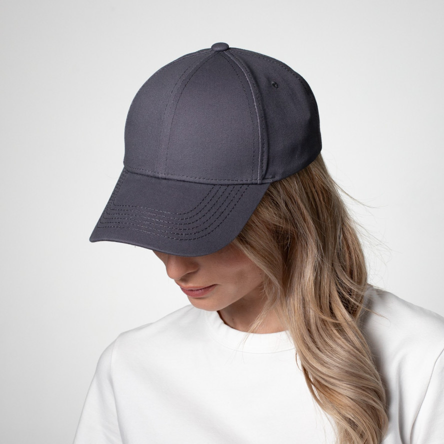 Бейсболка з регулятором жіноча котон сіра МАЕЛЬ 450-189, фото 4
