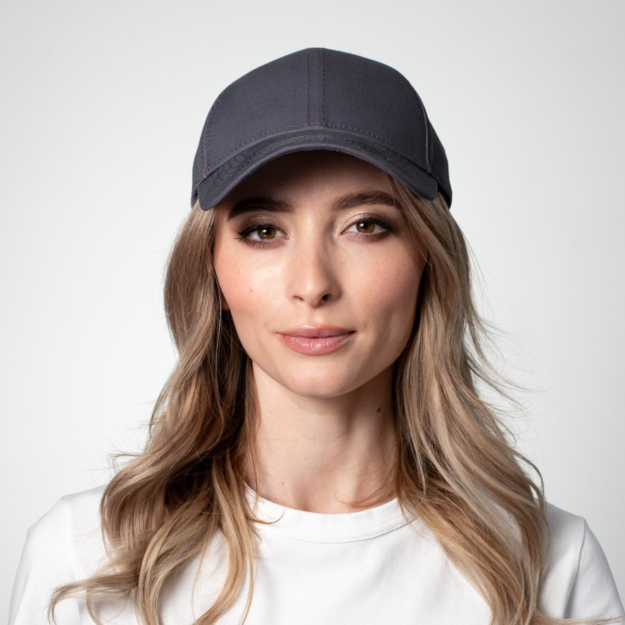 Бейсболка з регулятором жіноча котон сіра МАЕЛЬ 450-189, фото 5