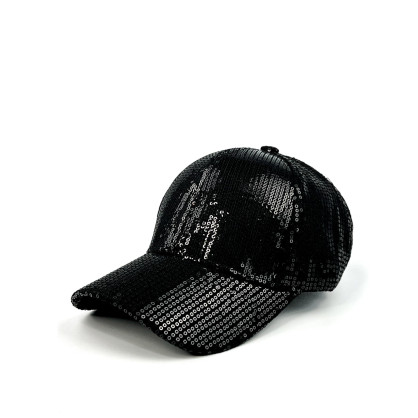 Бейсболка з регулятором та паєтками жіноча котон чорна БЕЛЛА 470-910 Бейсболка з регулятором та паєтками жіноча котон чорна БЕЛЛА 470-910