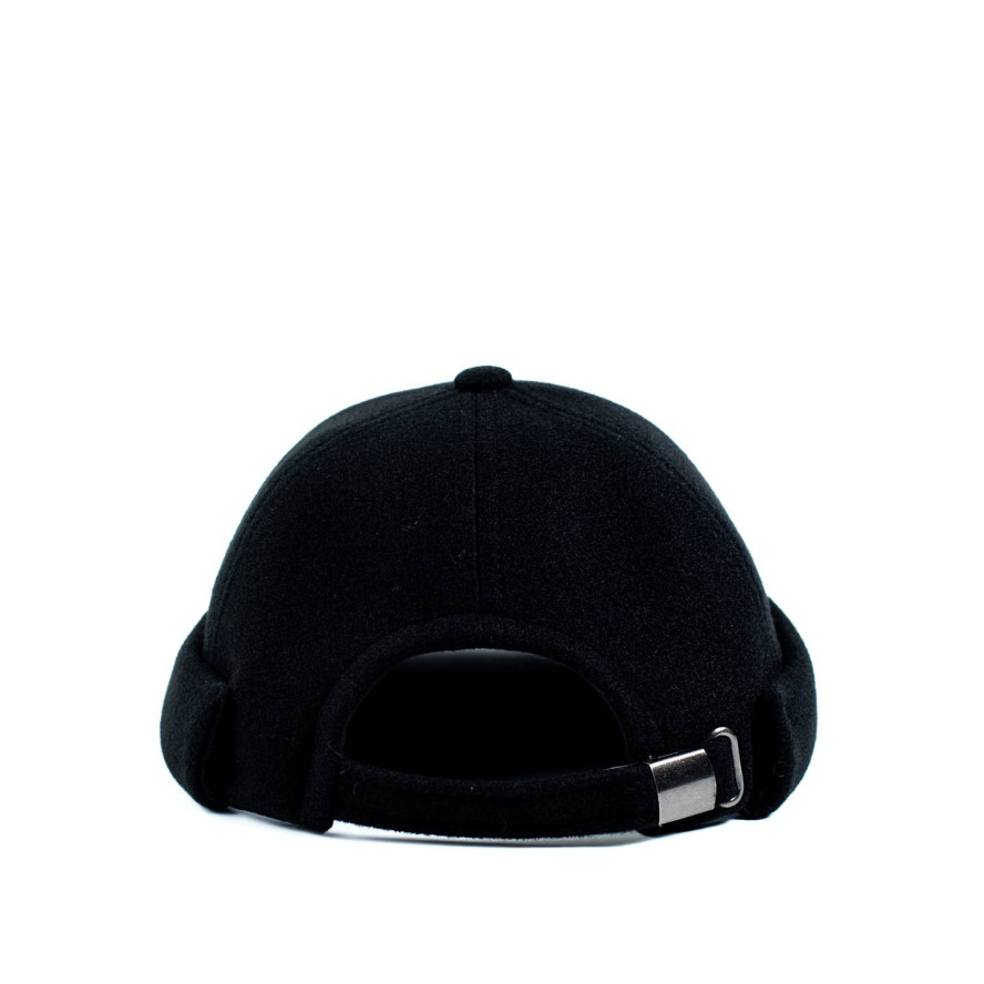 Бейсболка без козирка з регулятором жіноча вовна чорна ГРЕЙ 554-245, фото 2