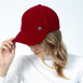 Бейсболка з регулятором жіноча кашемір бордова ШЕР 556-232, фото 4