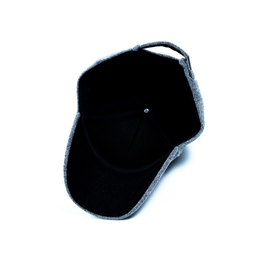 Бейсболка з регулятором чоловіча вовна сіра ЕМІЛІЯ 564-206, фото 3