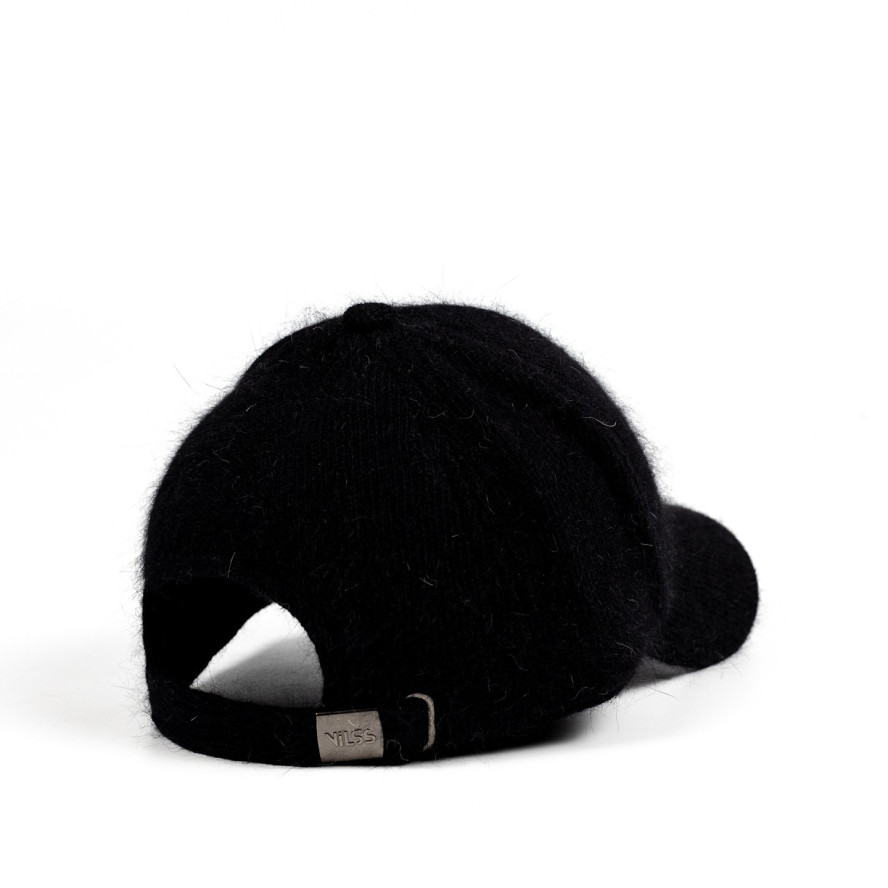Бейсболка с регулятором женская ангора черная ЭЛЬЗАРА 591-899, фото 2