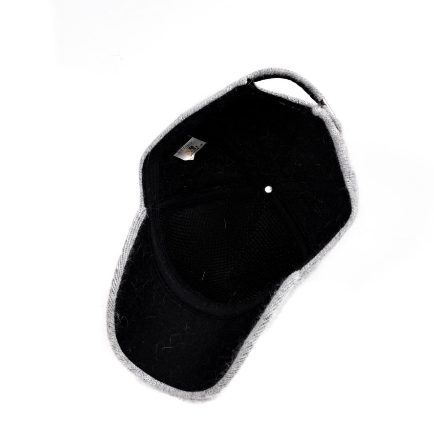 Бейсболка з регулятором жіноча ангора сіра ЕЛЬЗАРА 591-912, фото 3