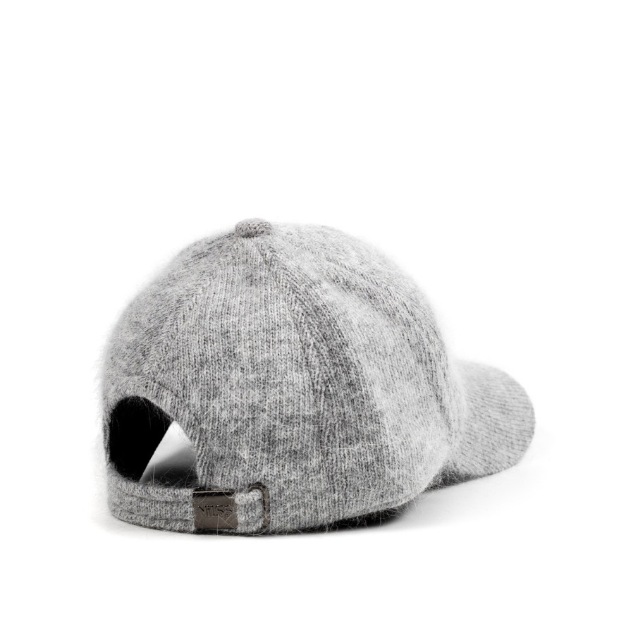 Бейсболка з регулятором жіноча ангора сіра ЕЛЬЗАРА 591-912, фото 2