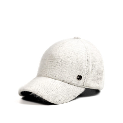 Бейсболка з регулятором жіноча ангора молочна ЕЛЬЗАРА 591-929