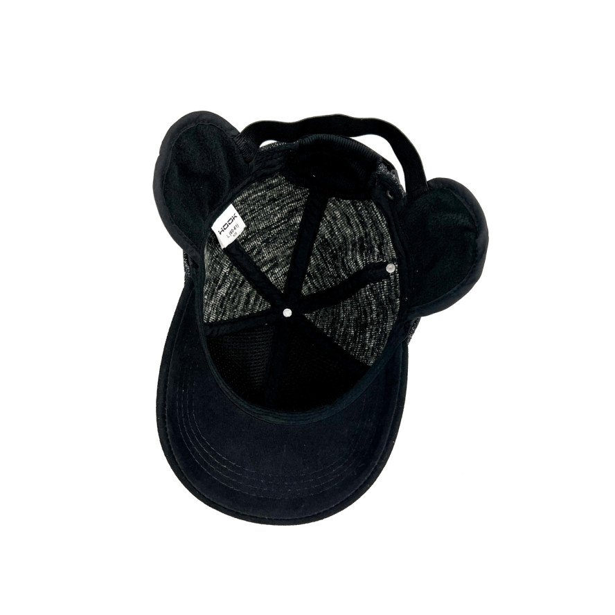 Бейсболка з регулятором і вушками чоловіча вовна чорна СТЕФАН 635-579, фото 4