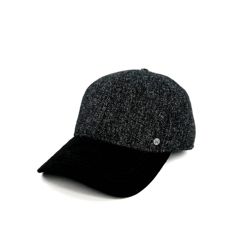 Бейсболка з регулятором і вушками чоловіча вовна чорна СТЕФАН 635-579, фото 1