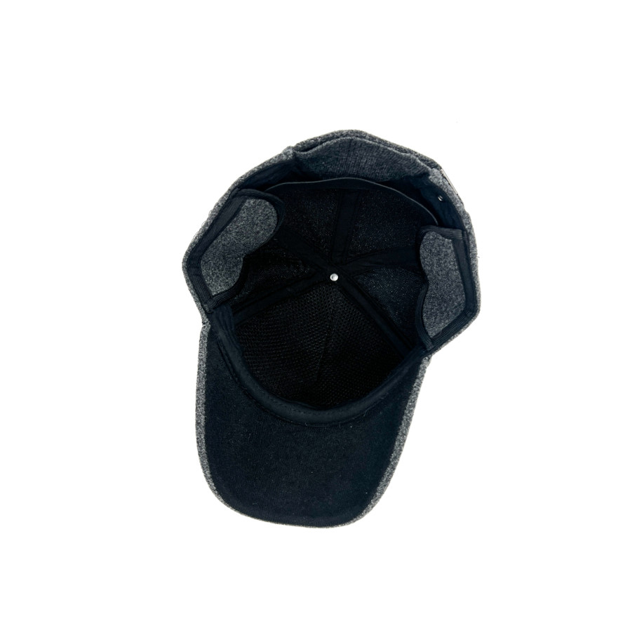 Бейсболка з регулятором і вушками жіноча вовна сіра КЕЙТ 642-461, фото 3