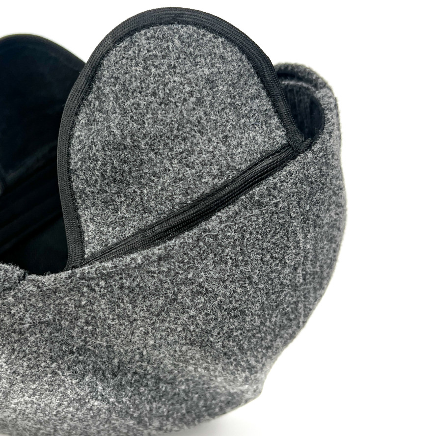 Бейсболка з регулятором і вушками жіноча вовна сіра КЕЙТ 642-461, фото 4