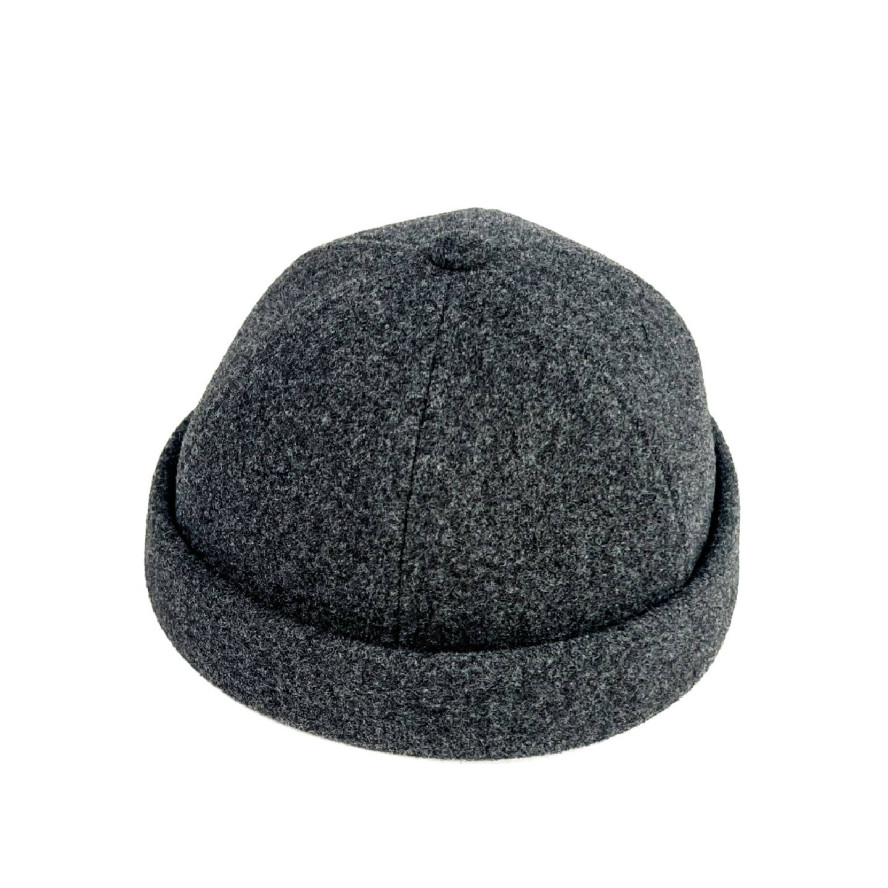 Бейсболка без козирка з регулятором жіноча вовна сіра ГРЕЙ 642-522, фото 1