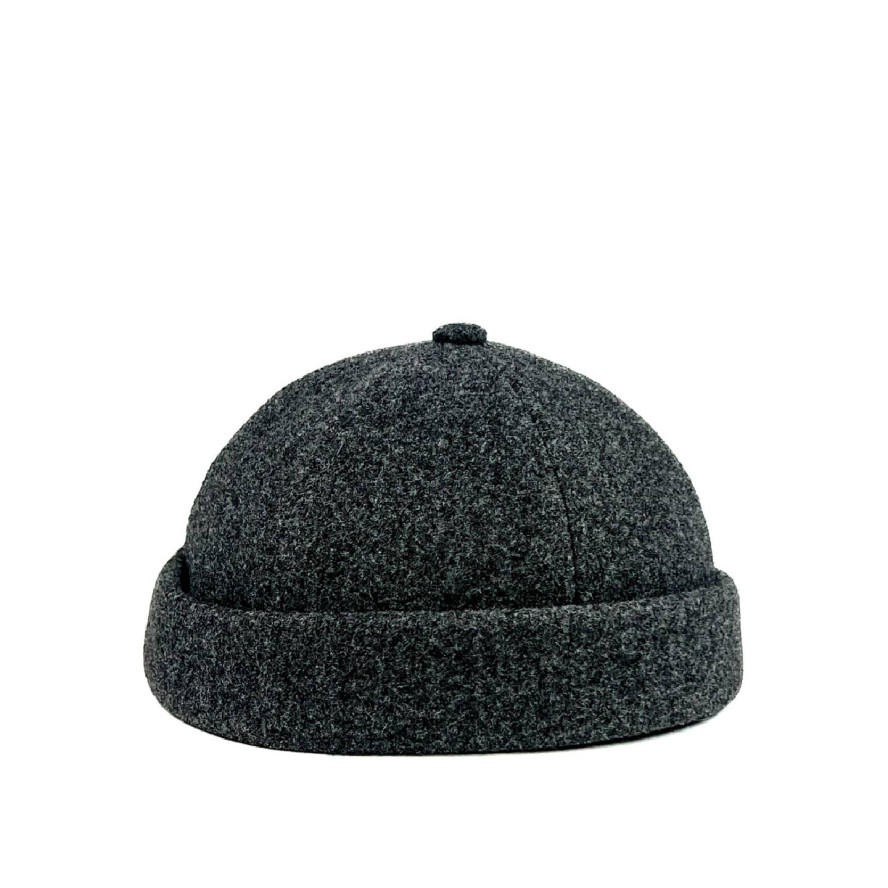 Бейсболка без козирка з регулятором жіноча вовна сіра ГРЕЙ 642-522, фото 2