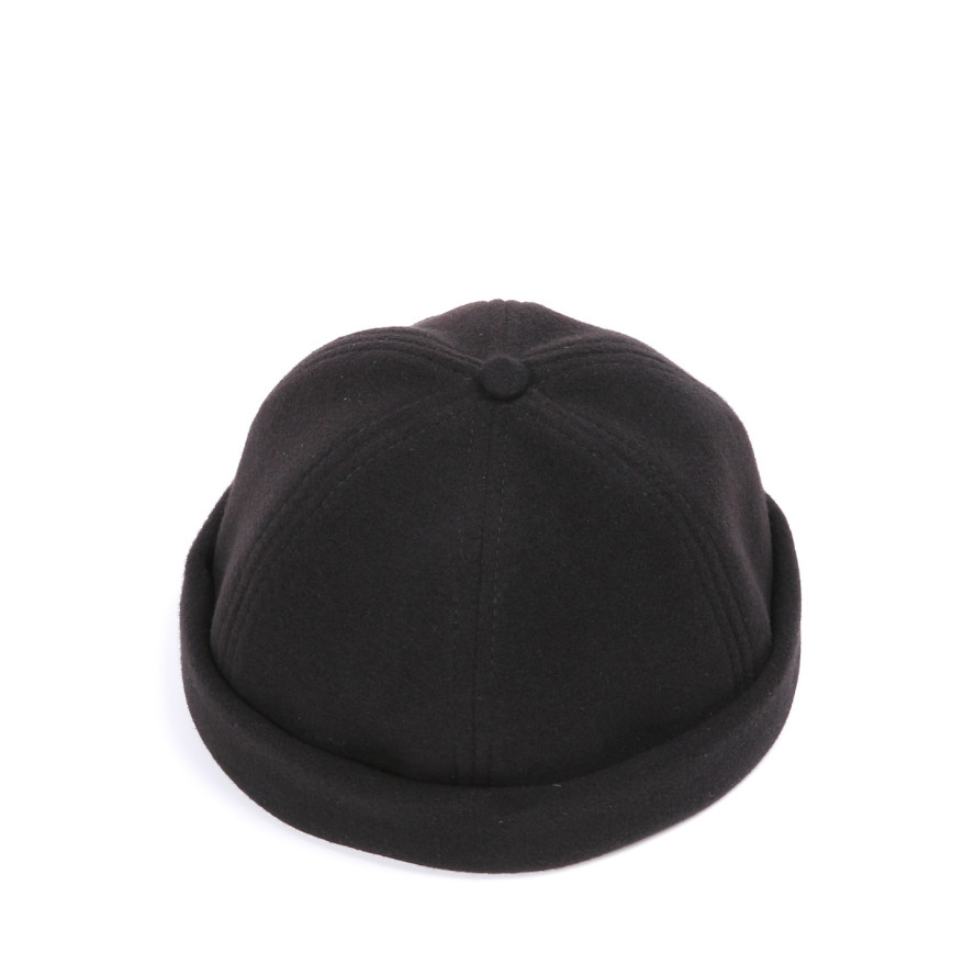 Бейсболка без козирка з регулятором жіноча кашемір чорна ХАСАН 738-454, фото 2