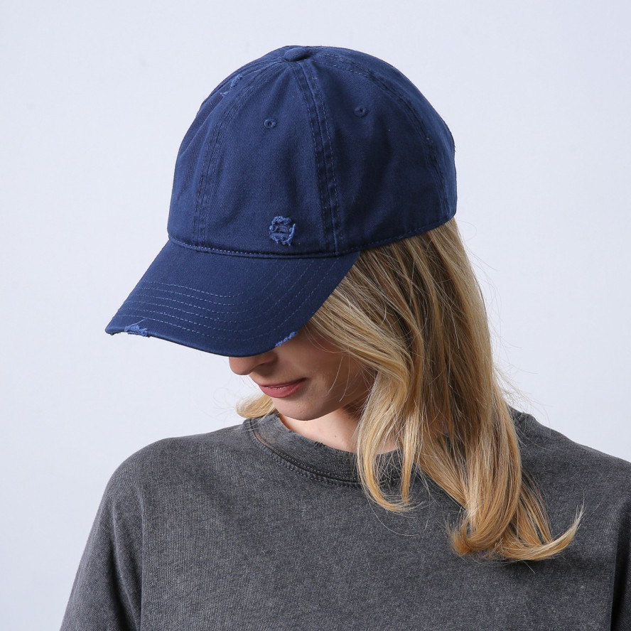 Бейсболка з регулятором жіноча котон синя АЛІО 766-211, фото 5