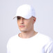 Бейсболка с регулятором мужская коттон белая ЛУГО 766-945, фото 4
