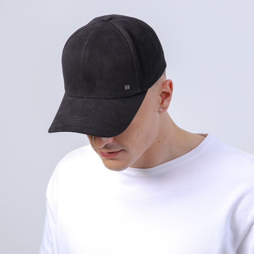 Бейсболка с регулятором мужская хлопок черная ПАЛМА 848-917, фото 5