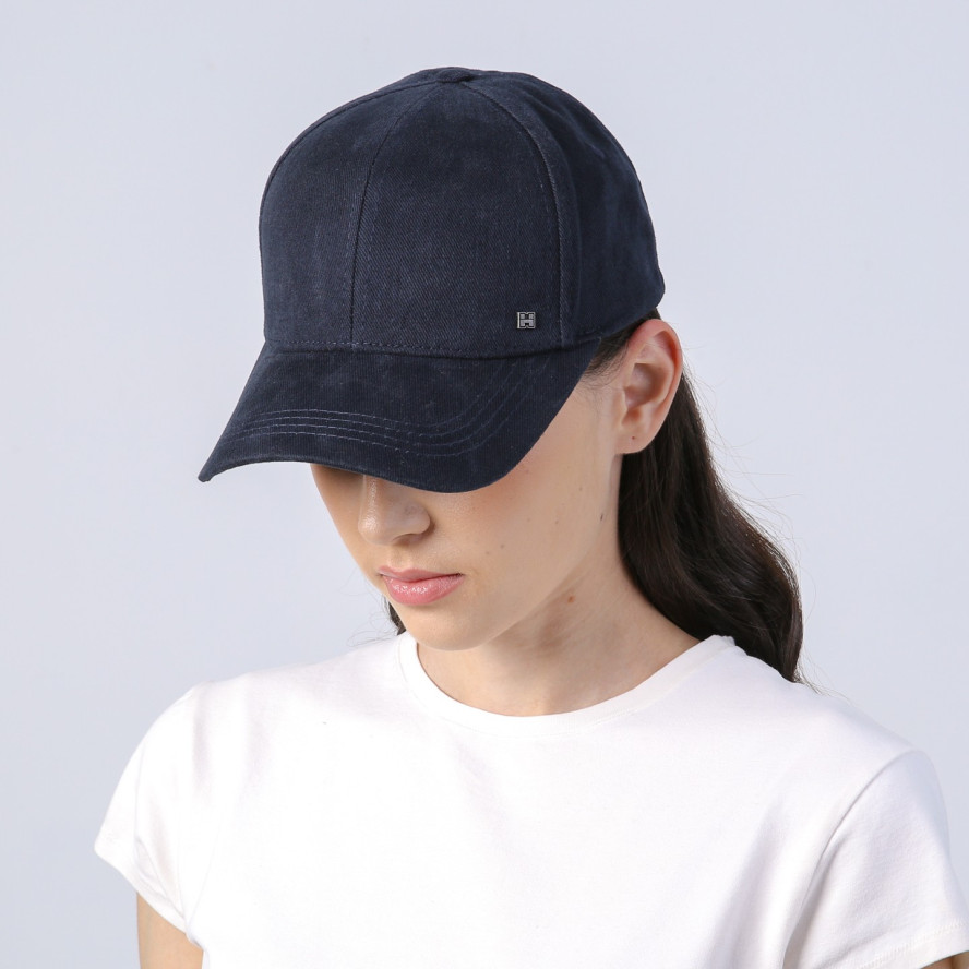 Бейсболка з регулятором жіноча бавовна синя ПАЛМА 848-924, фото 5