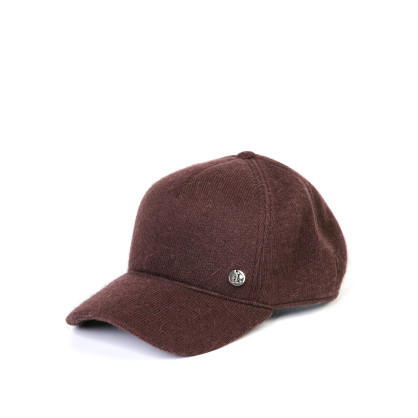 Бейсболка з регулятором жіноча вовна коричнева TERENCE 863-736