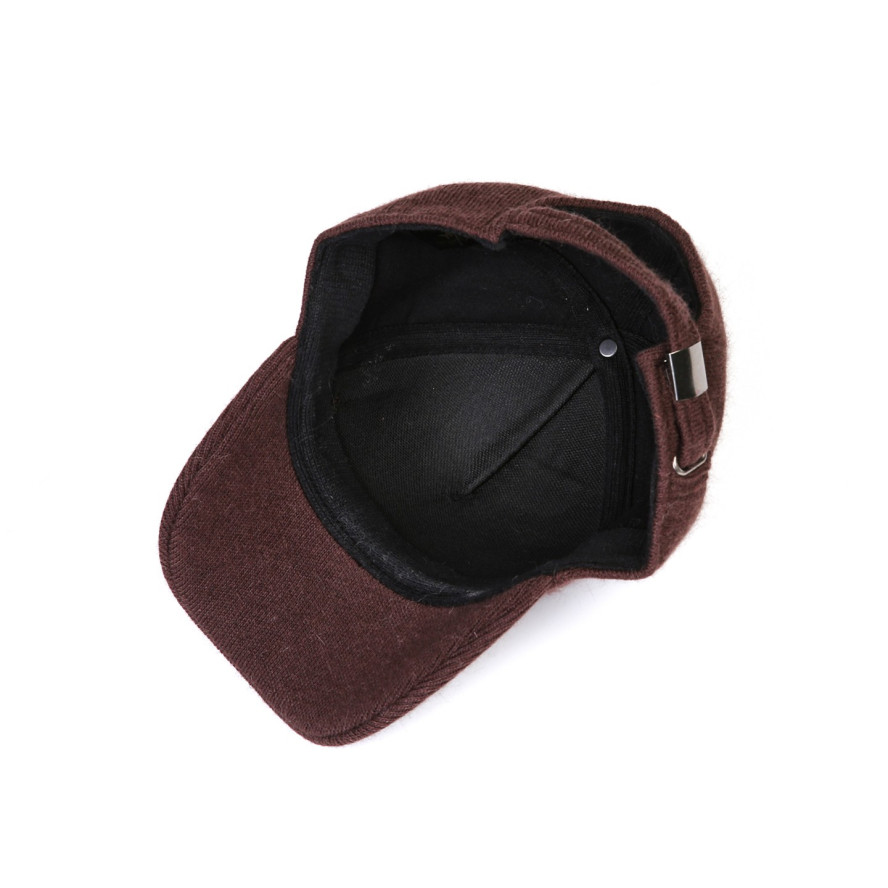 Бейсболка з регулятором жіноча вовна коричнева TERENCE 863-736, фото 3