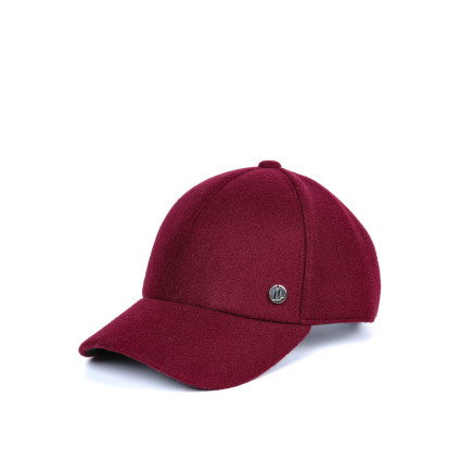 Бейсболка з регулятором жіноча вовна бордова ЕМІЛІЯ 880-085