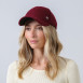 Бейсболка з регулятором жіноча вовна бордова ЕМІЛІЯ 880-085, фото 5