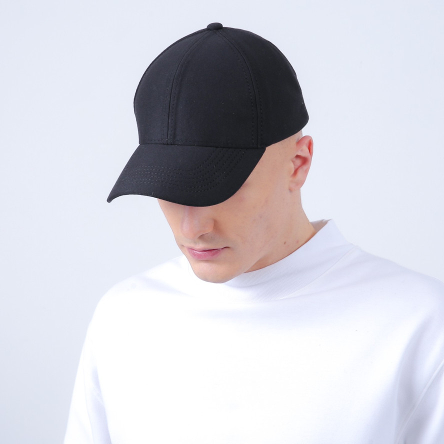 Бейсболка з регулятором чоловіча трикотаж чорна КАЙЛ 921-832, фото 5