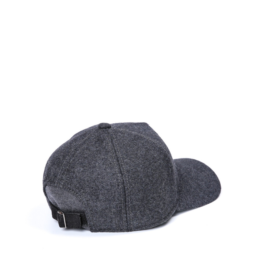 Бейсболка с регулятором и ушками мужская шерсть серая ФРЕД 923-713, фото 2
