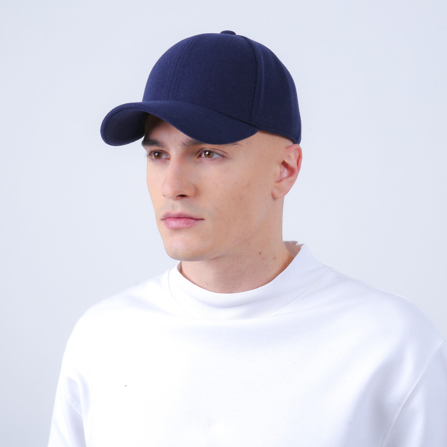 Бейсболка з регулятором чоловіча кашемір синя ШЕР-2 925-953, фото 4