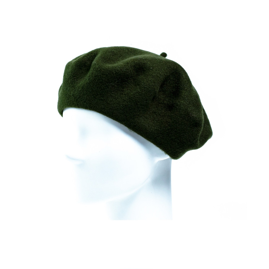 Берет женский шерсть зеленый FLORA SUPER 267-925, фото 1