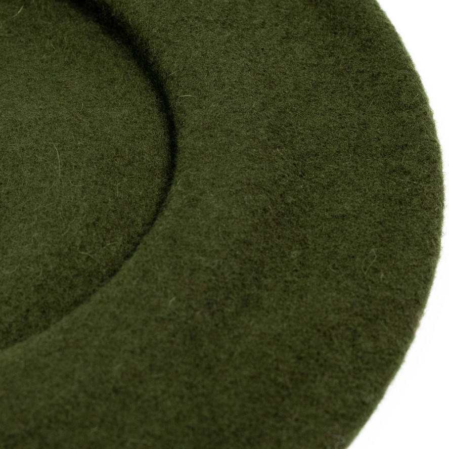Берет женский шерсть зеленый FLORA SUPER 267-925, фото 3