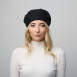 Берет жіночий модал чорний JANE 947-260, фото 5