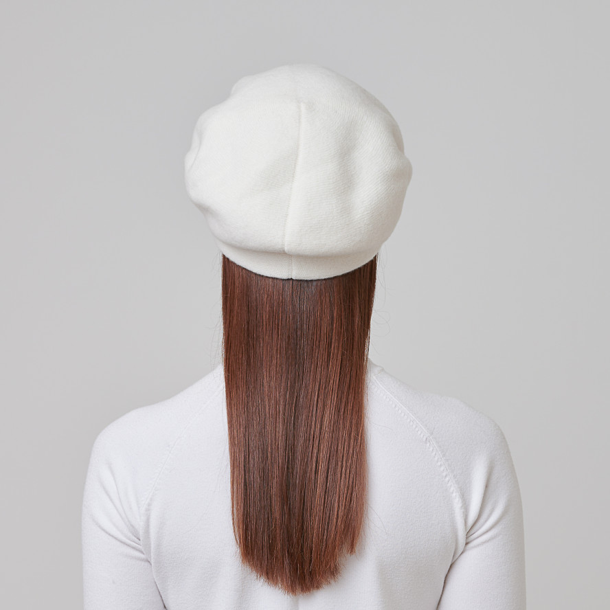 Берет женский шерсть белый MARY 955-623, фото 6